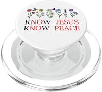 No Jesus No Peace Christian Be Still & Know Jesus Know Peace PopSockets PopGrip per MagSafe