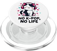 No K-pop No Life Sweet Cat Musica Coreana Corea Del Sud PopSockets PopGrip per MagSafe