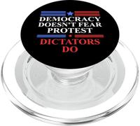 No Kings America Democracy Doesn't Fear Protest Dictators Do PopSockets PopGrip per MagSafe