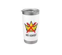 No Kings Anti Crown Graffiti Street Style Bicchiere termico in acciaio inox doppia parete