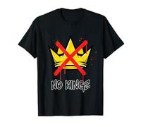 No Kings Anti Crown Graffiti Street Style Maglietta