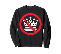 No kings Day Abolire La Monarchia Minimalista Felpa