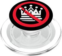 No kings Day Abolire La Monarchia Minimalista PopSockets PopGrip per MagSafe