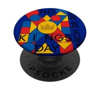 No Kings Day Arte moderna Astratto PopSockets PopGrip Adesivo