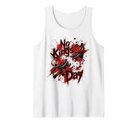 No Kings Day Breaking Chains - Splatter Artistico ad Acquerello Canotta