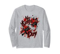 No Kings Day Breaking Chains - Splatter Artistico ad Acquerello Maglia a Manica