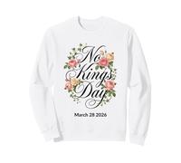 No Kings Day Floral Marzo 28 2026 Felpa