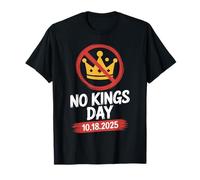 No Kings Day Patriotic No Kings Day 2025 Anti Corona Maglietta