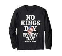 No Kings Day segno di protesta Maglia a Manica