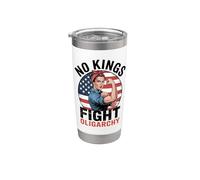 No Kings Fight Oligarchy Bicchiere termico in acciaio inox doppia parete