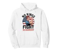 No Kings Fight Oligarchy Felpa con Cappuccio