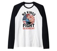 No Kings Fight Oligarchy Maglia con Maniche Raglan