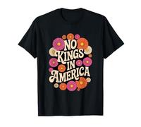 No Kings in America 70s Vintage retrò Maglietta