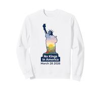 No Kings in America Floral Patriottico Marzo 28 2026 Felpa