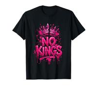 No Kings in America Graffiti Rosa Maglietta