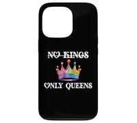 No Kings in America Only Queens Queer Ally Gay Pride LGBTQ Custodia per iPhone 13 Pro