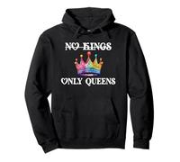 No Kings in America Only Queens Queer Ally Gay Pride LGBTQ Felpa con Cappuccio