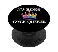 No Kings in America Only Queens Queer Ally Gay Pride LGBTQ PopSockets PopGrip Adesivo