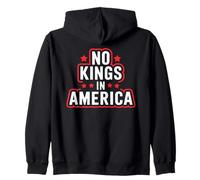 No Kings In America Orgoglio Libertà Storia Americana Felpa con Cappuccio