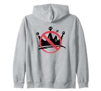 No Kings in America Political Protest Crown Design Felpa con Cappuccio