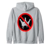 No Kings in America Political Protest Crown Design Felpa con Cappuccio
