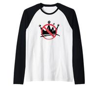 No Kings in America Political Protest Crown Design Maglia con Maniche Raglan
