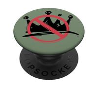No Kings In America Political Protest Crown Design PopSockets PopGrip Adesivo
