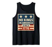No Kings In America Since 1776 Democracy 4 luglio Vintage Canotta