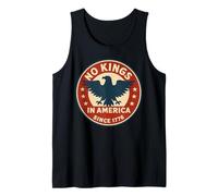 No Kings In America Since 1776 Democracy 4 luglio Vintage Canotta