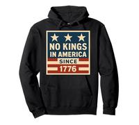 No Kings In America Since 1776 Democracy 4 luglio Vintage Felpa con Cappuccio