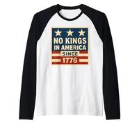 No Kings In America Since 1776 Democracy 4 luglio Vintage Maglia con Maniche Raglan