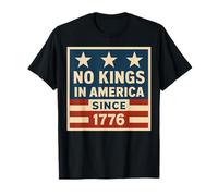 No Kings In America Since 1776 Democracy 4 luglio Vintage Maglietta
