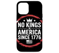 No Kings In America Since 1776 Frase Patriottica Rivoluzione Custodia per iPhone 12/12 Pro