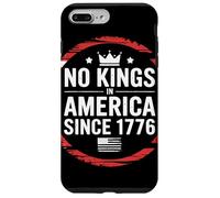 No Kings In America Since 1776 Frase Patriottica Rivoluzione Custodia per iPhone 7 Plus/8 Plus