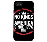 No Kings In America Since 1776 Frase Patriottica Rivoluzione Custodia per iPhone SE (2020) / 7 / 8