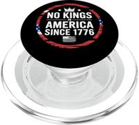No Kings In America Since 1776 Frase Patriottica Rivoluzione PopSockets PopGrip per MagSafe