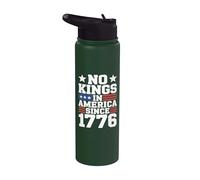 No Kings In America Since 1776 Stainless Steel Insulated Water Bottle