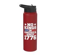 No Kings In America Since 1776 Stainless Steel Insulated Water Bottle
