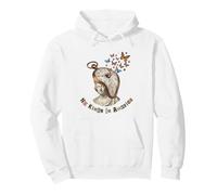 No Kings in America Surrealism - Orologio con Farfalla Che Si scioglie Felpa con Cappuccio