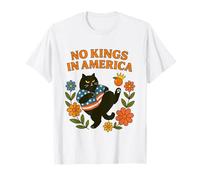 No Kings in America We The People Retro Boho floreale per ragazza Maglietta