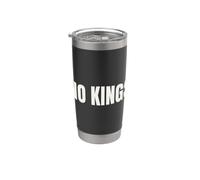 No Kings Niente Re Protesta Democrazia Messaggio Bicchiere termico in acciaio inox doppia parete