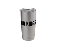 No Kings Niente Re Protesta Democrazia Messaggio Bicchiere termico in acciaio inox doppia parete