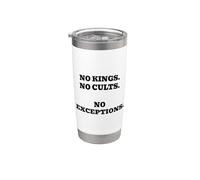 No Kings No Cults No Eccezioni Bicchiere termico in acciaio inox doppia parete