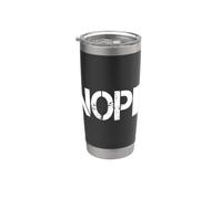 No Kings Nope Protest Sign Horizontal Bicchiere termico in acciaio inox doppia parete