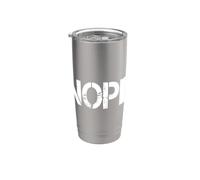 No Kings Nope Protest Sign Horizontal Bicchiere termico in acciaio inox doppia parete