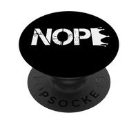 No Kings Nope Protest Sign Horizontal PopSockets PopGrip Adesivo