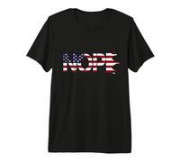 No Kings Nope Protest Sign Horizontal US Flag Maglietta Premium