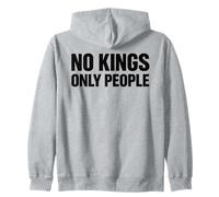 No Kings Only People Uguaglianza libertà Messaggio Testo Minimo Felpa con Cappuccio