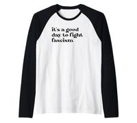 No Kings Protect Democracy It's A Good Day to Fight Fascism Maglia con Maniche Raglan