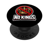 No Kings Protest Manifestazione Protestante Vintage Rustico PopSockets PopGrip Adesivo